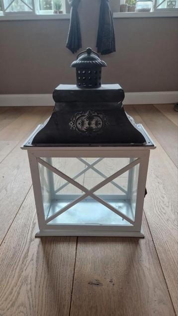 Zeer mooi Windlicht / Lantaarn wit 6 stuks! beschikbaar voor biedingen