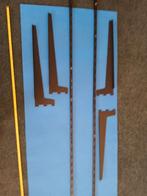 Set van 4 wandplankdragers met rails, Overige typen, Ophalen of Verzenden, Zo goed als nieuw, Minder dan 50 mm