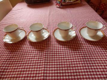 4 Kop en schotels Vienna fine china. beschikbaar voor biedingen