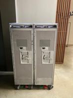 Vliegtuig trolleys TAP, 2x halfsize aluminium incl. 8 lades, Ophalen, Gebruikt, Overige typen