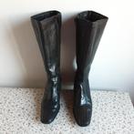 Zwarte leren laarzen, Hoge laarzen, Zwart, Ophalen of Verzenden, Gedragen
