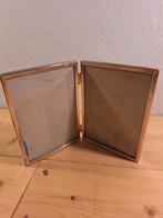 Vintage Gouden Dubbele Fotolijst, Ophalen of Verzenden, Gebruikt