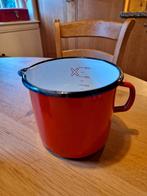 ROOD BROCANT EMAILLE MAATKAN, Antiek en Kunst, Ophalen of Verzenden