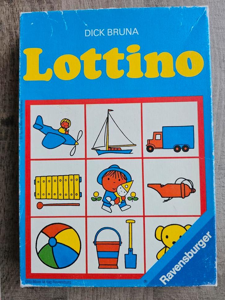 Dick Bruna Lottino Ravensburger 1973, Hobby en Vrije tijd, Gezelschapsspellen | Bordspellen, Gebruikt, Een of twee spelers, Drie of vier spelers
