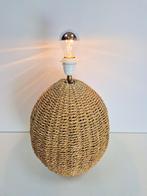 Vintage Boho tafellamp rope Scandinavisch design ’70 Japandi, Huis en Inrichting, Lampen | Tafellampen, Minder dan 50 cm, Gebruikt