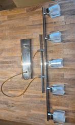 Hanglamp met Glas, Ophalen of Verzenden, Gebruikt, Glas, Vintage