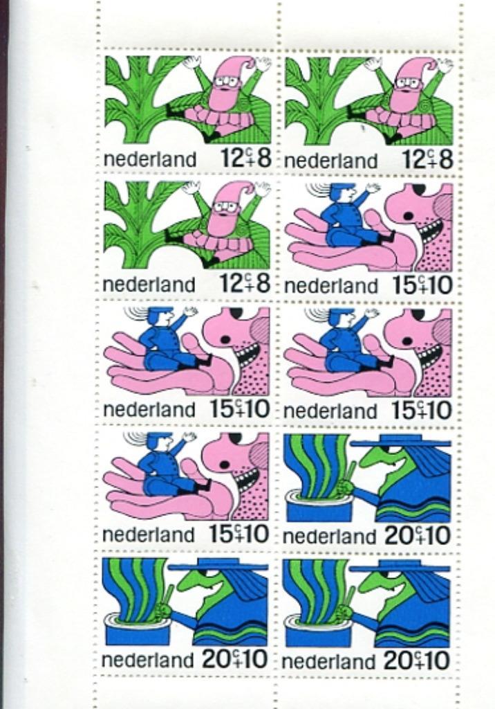 Blokje Kinderzegels 1968, Postzegels en Munten, Postzegels | Nederland, Postfris, Na 1940, Ophalen of Verzenden