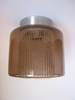 vintage B -1264 raak plafonniere plafondlamp rookkleur glas., Ophalen of Verzenden, Gebruikt, Glas, Vintage design