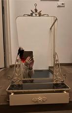 Vintage kaptafel spiegel met lade met bijpassend lampje, Huis en Inrichting, Ophalen, Minder dan 50 cm, Gebruikt, Minder dan 100 cm