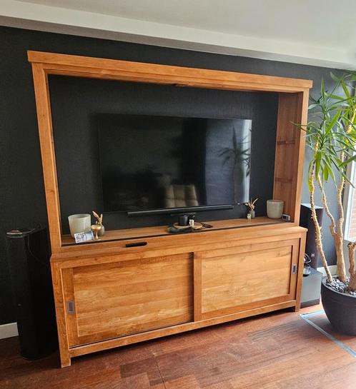 Teakhouten Buffetkast - Apothekerskast Stijl, Huis en Inrichting, Kasten | Buffetkasten, Gebruikt, 200 cm of meer, 200 cm of meer
