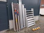 Custers aluminium rolsteiger 135x245, WH 8,2 mtr  (zgst), Ophalen, Zo goed als nieuw, Rolsteiger of Kamersteiger, 5 meter of hoger