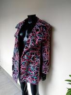 Kleurrijke damesjas, Kleding | Dames, Jassen | Winter, Dames jas, Verzenden, Gedragen, Maat 42/44 (L)