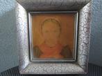 Oud schilderijtje plaatje portret meisje Staphorst, Ophalen of Verzenden