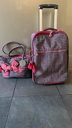 Kipling kofferset. Trolley en bijpassende handtas., Ophalen of Verzenden, Nieuw, Paars, 30 cm of meer