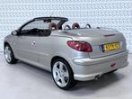 Peugeot 206 CC 2.0-16V Roland Garros Airconditioning + Leder, Auto's, 47 €/maand, Te koop, Zilver of Grijs, Geïmporteerd