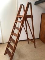 Grote houten trap, Doe-het-zelf en Verbouw, Ladders en Trappen, Gebruikt, Trap, Minder dan 2 meter, Ophalen