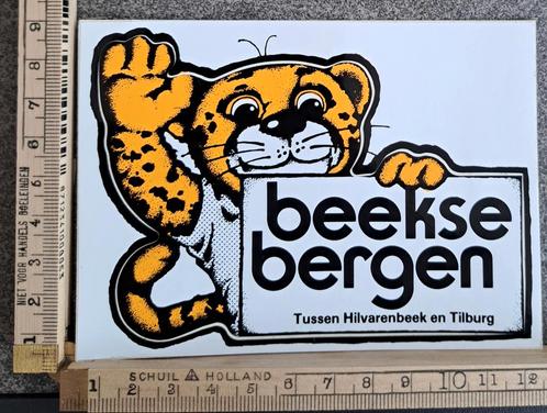 Vintage sticker Beekse Bergen Safaripark tijger strip, Verzamelen, Stickers, Zo goed als nieuw, Overige typen, Ophalen of Verzenden