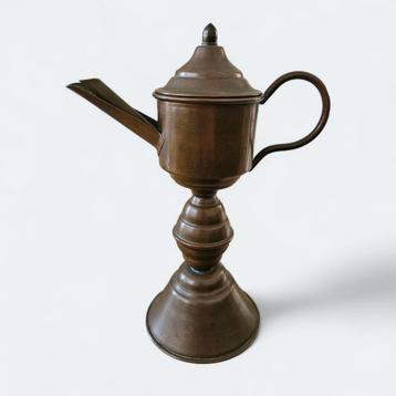 Antiek koperen walvisolie kannetje – “snotneusje” – ca. 1800 beschikbaar voor biedingen
