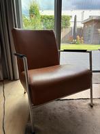 Moderne design stoel / leer / 2 stuks, Huis en Inrichting, Ophalen, Minder dan 75 cm, Leer, Zo goed als nieuw