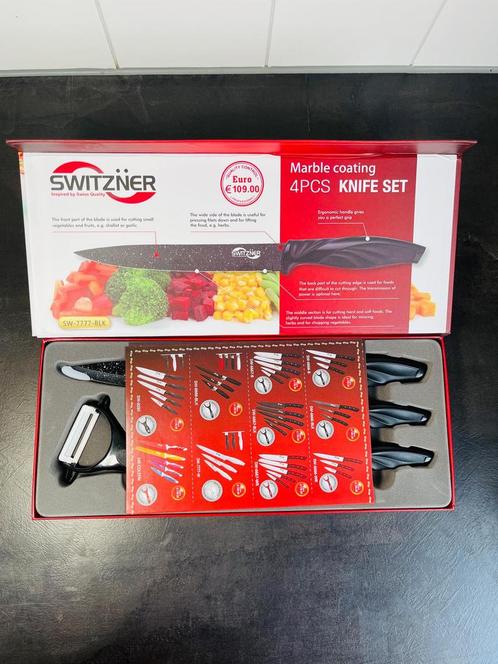Nieuwe Switzner Messenset – 3-delig in luxe uitvoering 10€, Huis en Inrichting, Keuken | Bestek, Nieuw, Rvs of Chroom, Ophalen of Verzenden