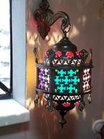 klein oosters hanglampje, messing met glas, Antiek en Kunst, Antiek | Lampen, Ophalen of Verzenden