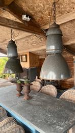 Industriële Hanglamp 2 stuks, Ophalen, Gebruikt, Metaal, 75 cm of meer