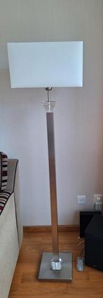 Elegante Staande Lamp met Vierkante Kap, Ophalen, Zo goed als nieuw, Glas, Modern