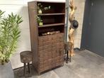 Industriele metalen kast wegens verhuizing tekoop aangeboden, Ophalen of Verzenden, Zo goed als nieuw, 25 tot 50 cm, Minder dan 150 cm