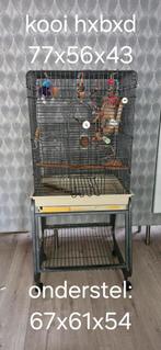 Vogelkooi voor o.a. papagaaien/agaporniden, Dieren en Toebehoren, Vogels | Hokken en Kooien, Ophalen, Gebruikt, Metaal, Vogelkooi
