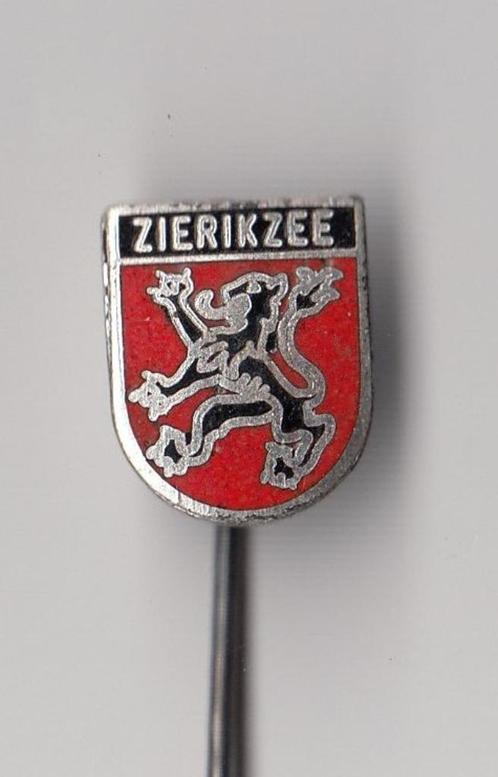Zierikzee emaille Stadswapen speldje, Verzamelen, Speldjes, Pins en Buttons, Gebruikt, Speldje of Pin, Overige onderwerpen, Ophalen of Verzenden
