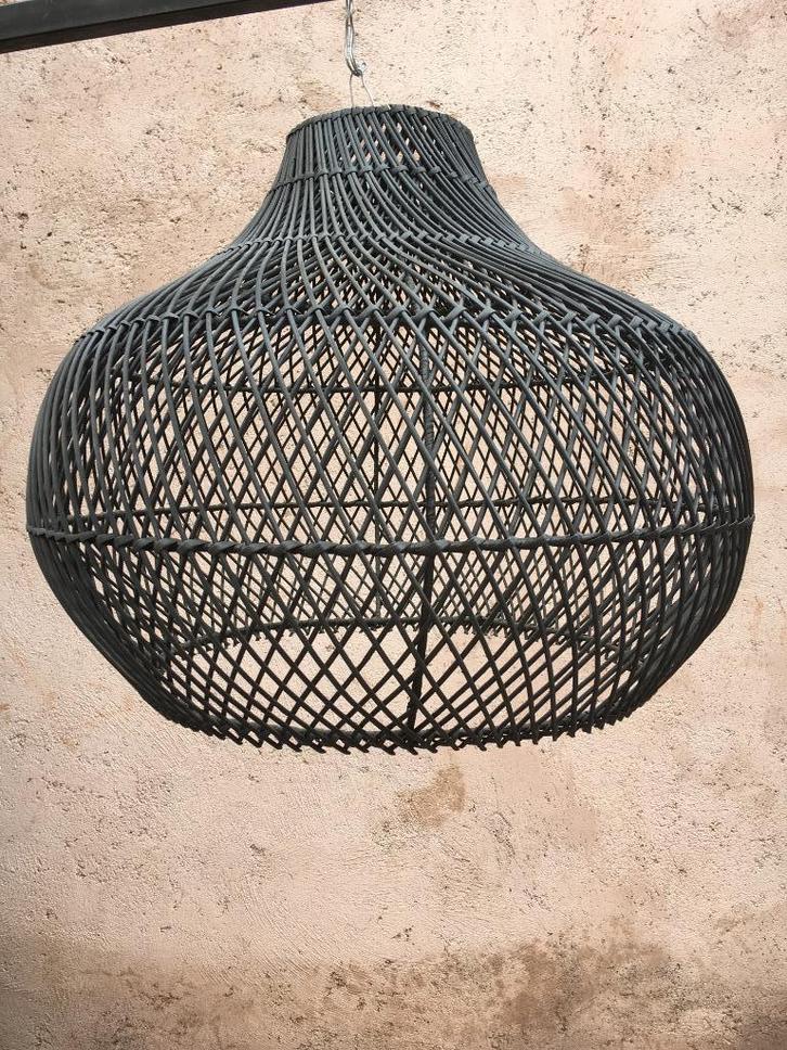 XXL rotan hanglamp Lamp van natuurlijk rotan, Huis en Inrichting, Lampen | Hanglampen, Nieuw, 50 tot 75 cm, Overige materialen