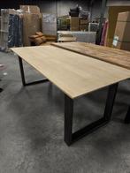 Massief eiken tafel 240x100, Huis en Inrichting, Tafels | Eettafels, Ophalen, Nieuw, Rechthoekig, 50 tot 100 cm