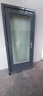 Hout kozijn hardhouten tuindeur dubbel glas hr+, 75 tot 150 cm, Raamkozijn, Ophalen of Verzenden, Zo goed als nieuw