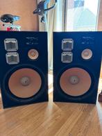 Vintage Akai SW-177 3-way speakers luidsprekers met fronts, Zo goed als nieuw, Minder dan 60 watt, Front, Rear of Stereo speakers