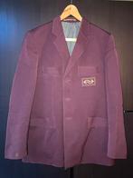 Origineel NS Conducteursjasje Maat 50 Bordeaux Rood, Ophalen of Verzenden, Gedragen, Maat 48/50 (M), Rood