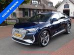 Audi Q4 e-tron 50 QUATTRO SPORTBACK S-LINE Competition 77kWh, Automaat, 82 kWh, Met garantie (alle), Blauw