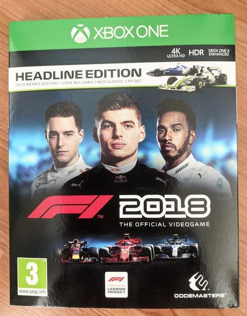 F1 2018 en F1 2019 voor de Xbox one, Spelcomputers en Games, Games | Xbox One, Zo goed als nieuw, Racen en Vliegen, 1 speler, Vanaf 3 jaar