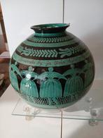 Pools vintage vaas, Huis en Inrichting, Woonaccessoires | Vazen, 50 tot 75 cm, Zwart, Aardewerk of Porselein, Ophalen of Verzenden
