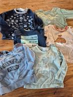 6 Lange mouwen shirts met prints - Maat 56, Kinderen en Baby's, Babykleding | Overige, Ophalen of Verzenden, Gebruikt, Diverse