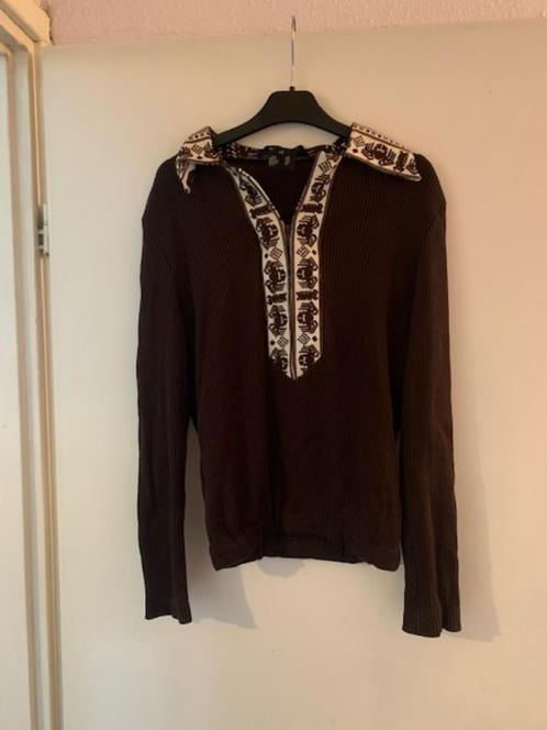 Bruin/witte trui van your sixth sense. Maat XL, Kleding | Dames, Truien en Vesten, Zo goed als nieuw, Maat 46/48 (XL) of groter