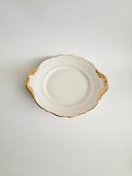 Chique serveren serveer schaal bord met goud detail brocante, Ophalen of Verzenden
