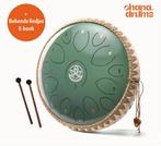 Groene Tongue Drum 36cm / Handpan met Stokken, Ophalen of Verzenden, Nieuw, Melodische percussie