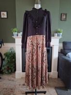 K-Design K Design lange bruin roze jurk M 38 gratis verz, Kleding | Dames, Jurken, Maat 38/40 (M), K-design, Bruin, Verzenden