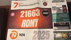 Startnummer NN Zevenheuvelenloop - zondag 16/11/2025, Overige merken, Verzenden, Overige typen, Nieuw