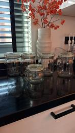Ikea voorraadpotjes 5 x, Huis en Inrichting, Keuken | Potten en Pannen, Ophalen of Verzenden, Zo goed als nieuw, Glas, Pot, Bus of Blik