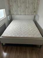 Tweepersoonsbed 205x150cm - Strak Design, Ophalen, Gebruikt, Wit, Tweepersoons