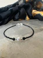 Akoya zoutwater parel spinel beschermt welvaart succes magie, Met bedels of kralen, Zwart, Nieuw, Ophalen of Verzenden