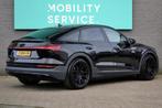 Audi E-tron Sportback 50 quattro edition 71 kWh SOH89% LED L, Auto's, Audi, Automaat, Zwart, 71 kWh, Zwart