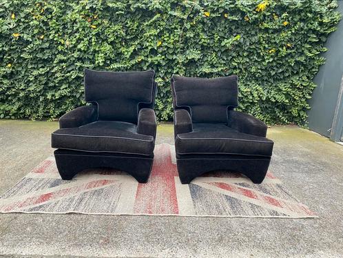 2 x Bart van Bekhoven artistiek fauteuils !!!, Huis en Inrichting, Fauteuils, Gebruikt, Leer, Stof, 75 tot 100 cm, 75 tot 100 cm