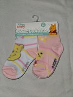 Winnie the Pooh babysokjes duo-pack wit/roze maat 80/86, Kinderen en Baby's, Babykleding | Schoentjes en Sokjes, Nieuw, Meisje